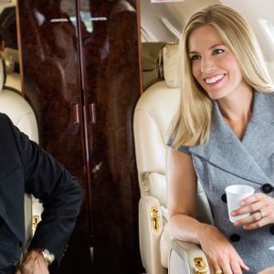 Business class flight to Australia